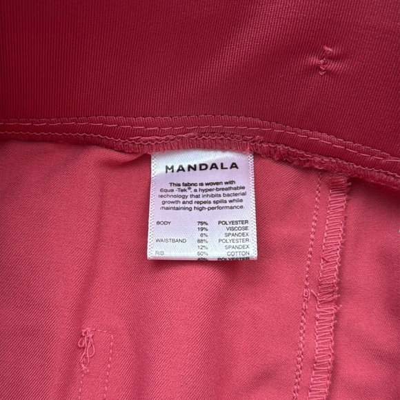 Mandala High Rise Valentine's Day Pink Drawstring Jogger Pants Size XS Tall - Picture 7 of 8